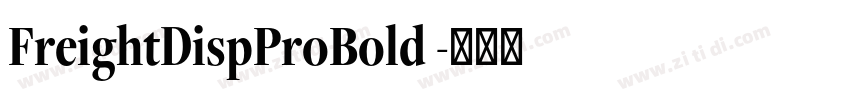 FreightDispProBold 字体转换